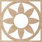 Ekena Millwork Blume Wood Fretwork Pierced Ceiling Medallion, Alder, 40"OD x 13 7/8"ID x 3/8"T CMWP40X40X0375BLAL - alternate 3